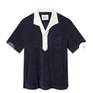 Tombolo Navy Terrycloth Shirt